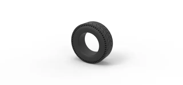 Diecast rear tire of vintage dragster Version 6 Scale 1:25 — Image 7 of 8