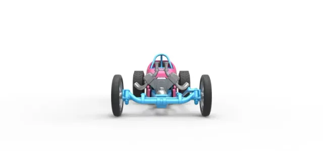 Front engine old school dragster with shell Version 5 1:25 — Фото 5 из 31