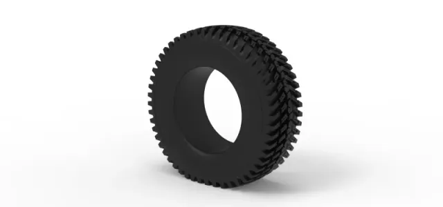 Tractor tire deflated Scale 1:25 — Фото 7 из 10