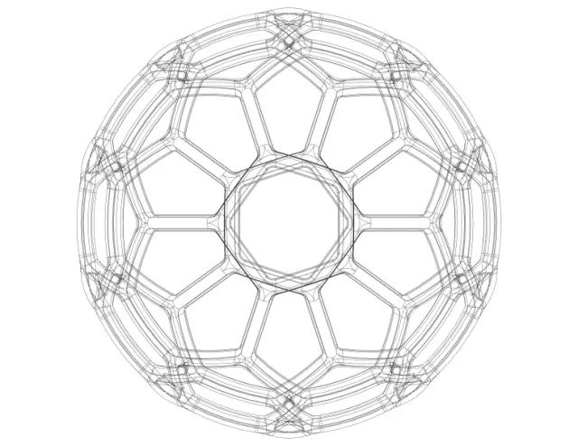 Wireframe Shape Geometric Soccer Ball — Фото 6 из 7