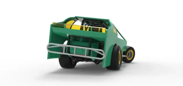 Northeast Dirt Modified stock car while turning V2 Scale 1:25 — Фото 19 из 30
