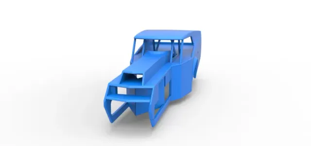 Shell of Vintage Dirt Modified stock car Version 5 Scale 1:25 — Image 4 of 26