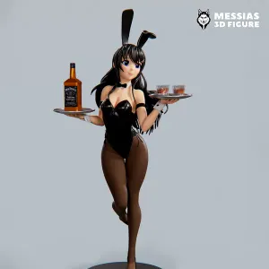BunnyGirl Figure 3D Print Model