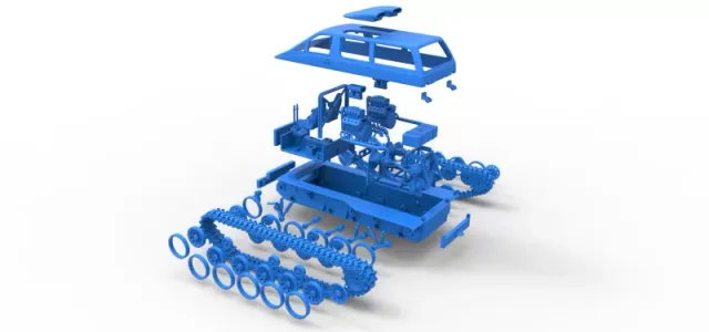 Vintage Monster tank Version 6 Scale 1:25 — Image 30 of 30