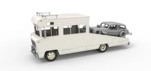Vintage Transporter truck for Race car Version 7 Scale 1:25