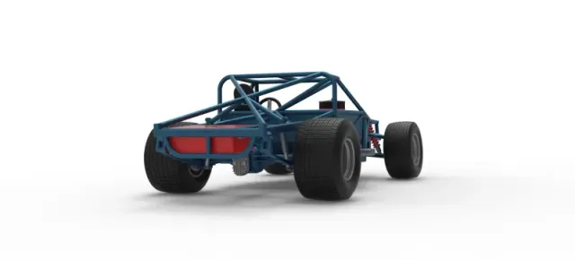 Vintage Dirt late model Race car Base Scale 1:25 — Фото 19 из 29