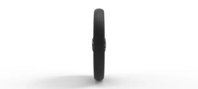 Front wire wheel of vintage dragster Version 3 Scale 1:25 — Image 4 of 14