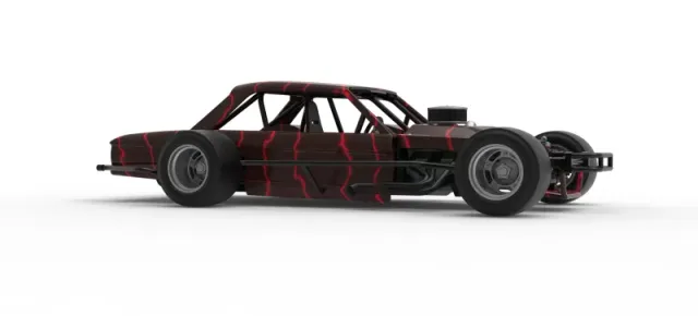 Vintage Asphalt Modified stock car V13 Scale 1:25 — Фото 25 из 30