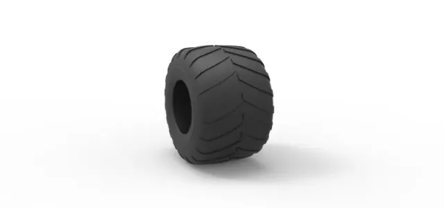 Diecast Monster Jam tire 28 Scale 1:25 — Image 8 of 9