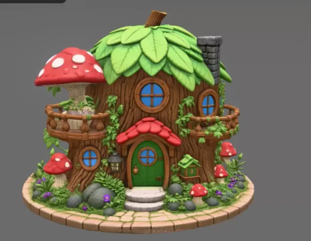 Enchanted Tree House Cottage STL File for 3D Print — Фото 5 из 16