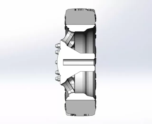 Diecast Front semi wheel for pickup Version 5 Scale 1:25 — Image 11 of 12