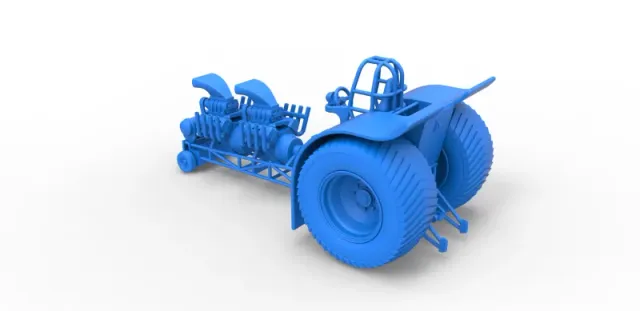 Diecast Pulling tractor with 2 engines V8 Scale 1:25 — Фото 20 из 31