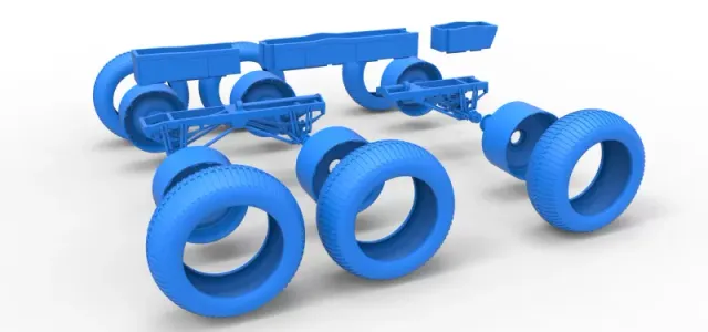 Diecast Chassis of 6x6 Monster Truck Version 3 Scale 1:25 — Фото 18 из 25