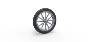 Front wheel of old school dragster Version 4 Scale 1:25