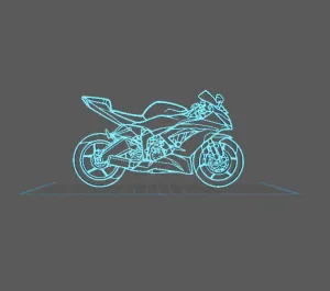 Kawasaki - Ninja XR 6 Wall Art