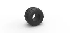 Diecast Monster Jam tire 26 Scale 1:25