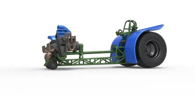 Diecast Pulling tractor with 3 engines V8 Version 6 Scale 1:25 — Фото 2 из 30