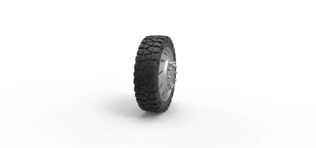 10 Triangular Hole front semi wheel for pickup V3 Scale 1:25 — Фото 3 из 12