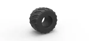Diecast Monster Jam tire 25 Scale 1:25