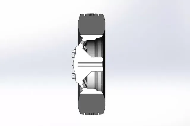 10 Triangular Hole Front wheel of semi truck V3 Scale 1:25 — Фото 11 из 12