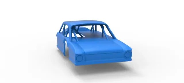 Shell of Vintage Asphalt Modified stock car V11 Scale 1:25 — Image 11 of 25