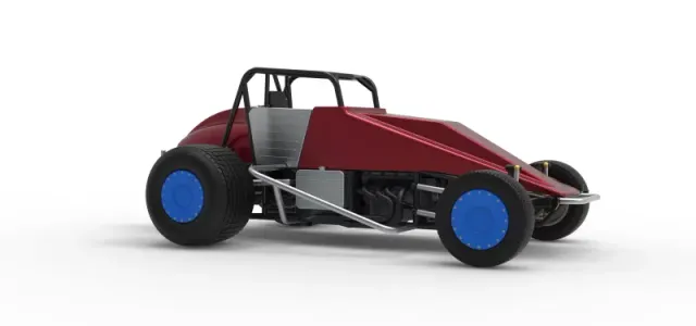 Vintage Dirt Silver Crown Car Scale 1:25 — Image 25 of 30