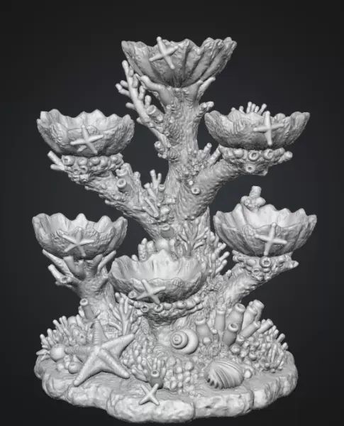 Colorful Coral Reef Tree Organizer STL File for 3D Print — Фото 13 из 17