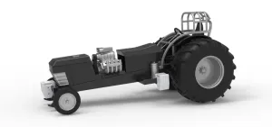 Vintage Pulling tractor Version 3 Scale 1:25
