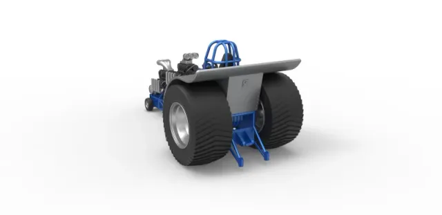Diecast Pulling tractor with 2 engines V8 Version 4 Scale 1:25 — Фото 11 из 31