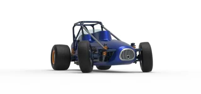 Dirt Silver Crown Champ car while turning Scale 1:25 — Фото 27 из 30
