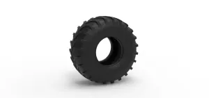 Mud dragster rear tire 2 Scale 1:25