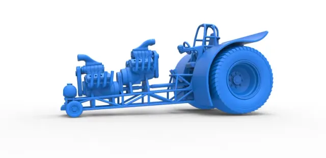 Diecast Pulling tractor with 2 engines V8 Version 4 Scale 1:25 — Фото 15 из 31