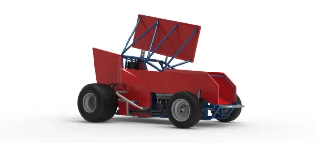 Winged Sprint car Version 2 Scale 1:25 — Фото 25 из 30