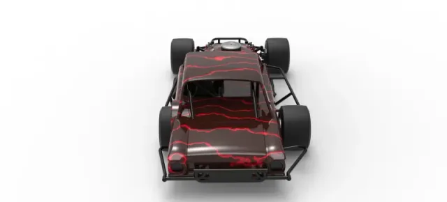 Vintage Asphalt Modified stock car V13 Scale 1:25 — Фото 17 из 30