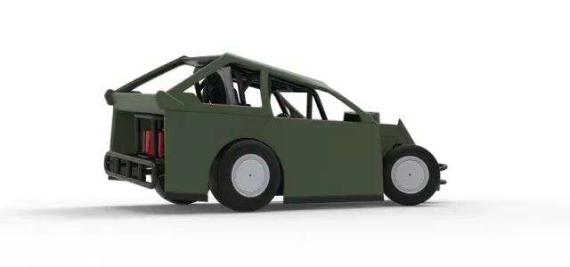 Mod Lite Race car while turning Version 2 Scale 1:25 — Фото 21 из 28