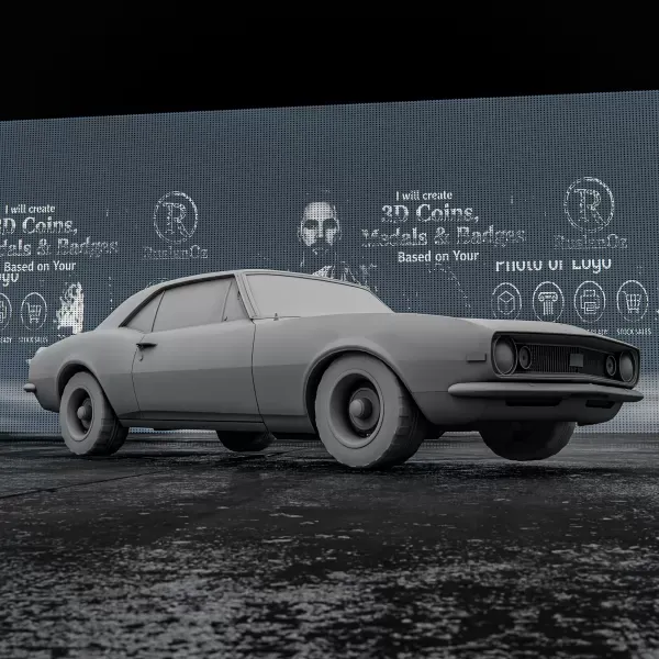Chevrolet Camaro SS 1967 – 3D Printable Car Model — Фото 7 из 9