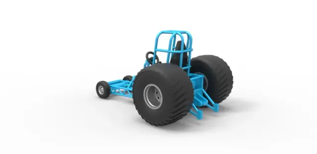 Diecast Chassis of Mini Rod pulling tractor Scale 1 to 25 — Фото 9 из 31