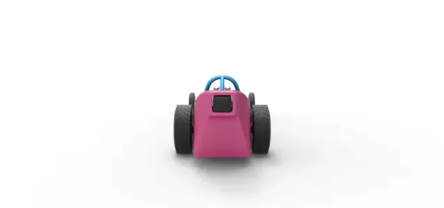 Front engine old school dragster with shell Version 5 1:25 — Фото 11 из 31