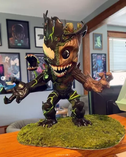 Venomized Groot 3D STL File — Фото 3 из 7