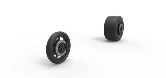 Wheel Set of Top fuel dragster motorcycle Scale 1:25 — Image 2 of 15