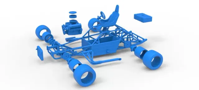 Vintage Asphalt Modified stock car Base V6 Scale 1:25 — Фото 28 из 30