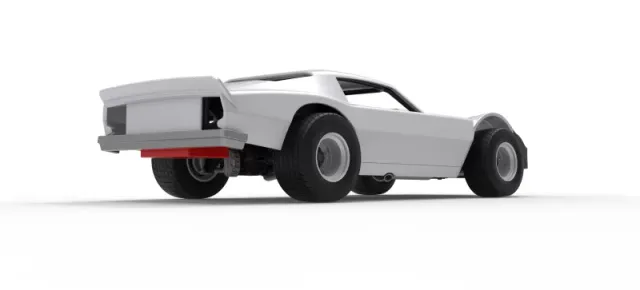 Vintage Dirt late model Race car Version 3 Scale 1:25 — Фото 19 из 29