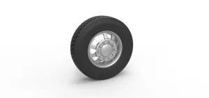 Diecast Front custom wheel of semi truck Version 18 Scale 1:25
