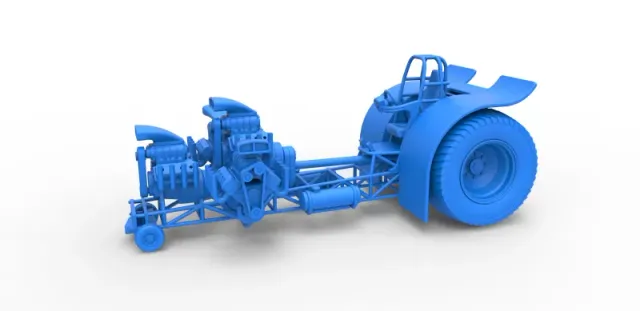 Diecast Pulling tractor with 4 engines V8 Version 6 Scale 1:25 — Image 12 of 31