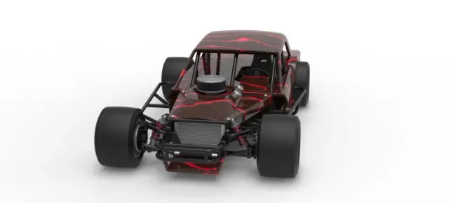 Vintage Asphalt Modified stock car V13 Scale 1:25 — Фото 5 из 30