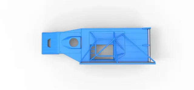 Shell of Asphalt Modified stock car with side wing Scale 1:25 — Image 9 of 27