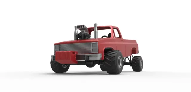 Diecast old school pulling truck 4wd Scale 1:25 — Фото 4 из 30