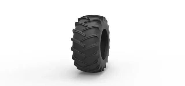 Tire of Vintage Pulling tractor Version 2 Scale 1:25 — Фото 3 из 9