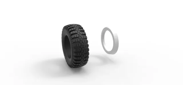Diecast military Ural Whitewall tire O-47A Scale 1:25 — Image 10 of 12