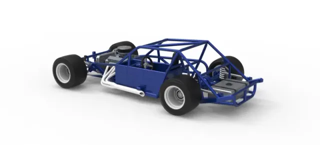 Vintage Asphalt Modified stock car Base V6 Scale 1:25 — Фото 12 из 30